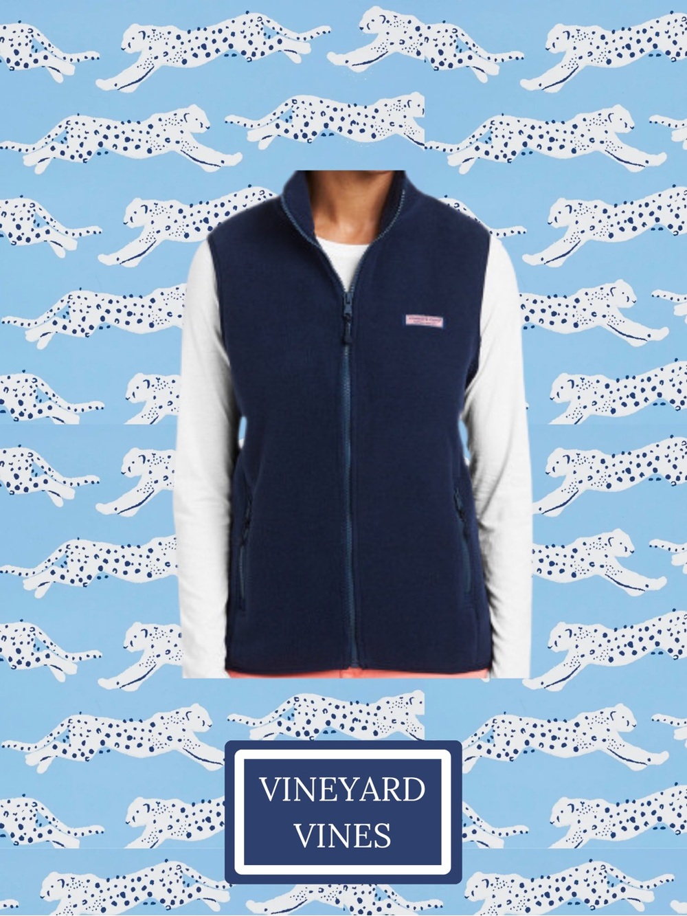 Vineyard Vines Charcoal Gray Fleece Vest